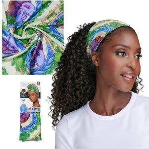 New! KISS COLORS CARE Limited Edition Soft Satin Wrap Scarf 60 Ft
